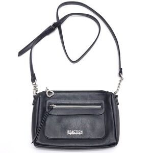 Kenneth Cole Reaction Crossbody Purse‎ Bag BLACK Adjustable Shoulder Strap